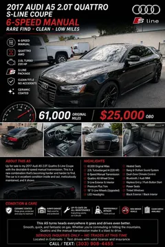 2017 Audi A5 S-Line Quattro