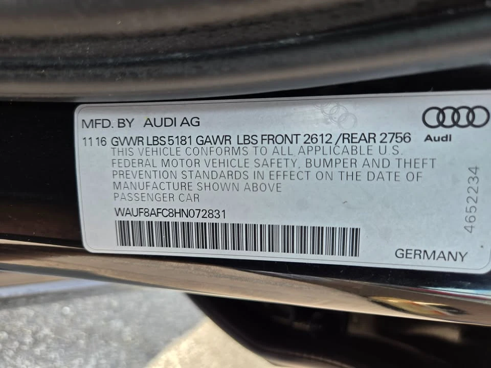 2017 Audi C7 A6 - Image 17 of 17