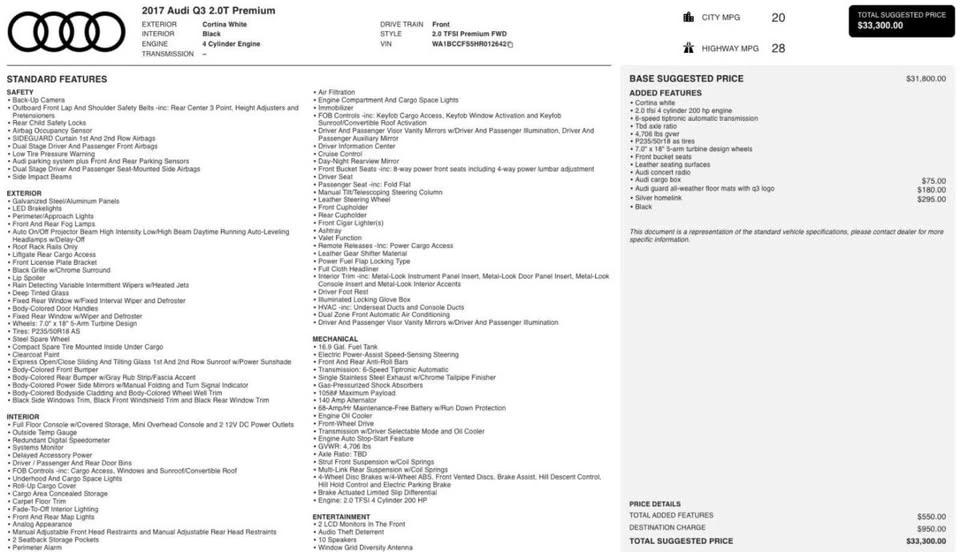 2017 Audi 8U Q3 - Image 5 of 20
