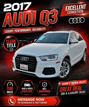 2017 Audi Q3 Premium Plus Sport Utility 4D