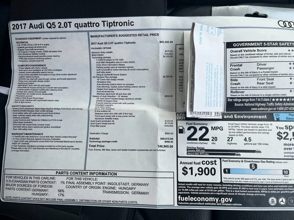 2017 Audi Q5 - Image 14 of 15