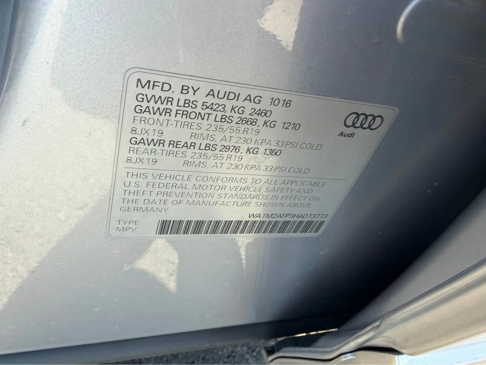 2017 Audi FY Q5 - Image 9 of 19