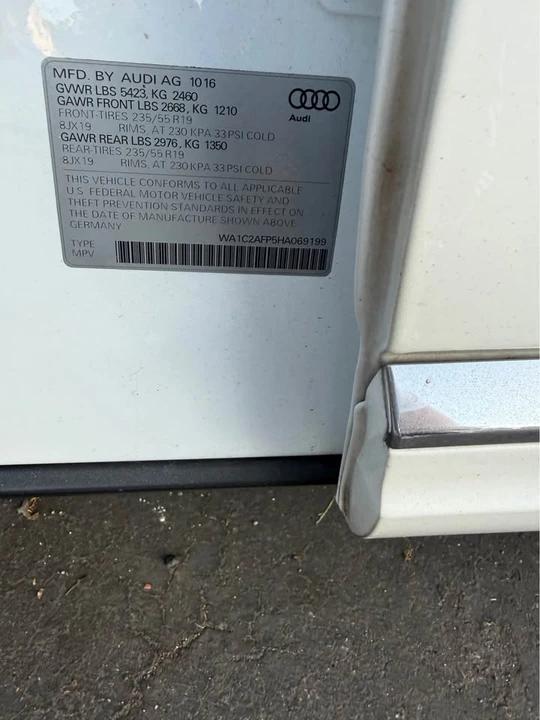 2017 Audi FY Q5 - Image 10 of 10