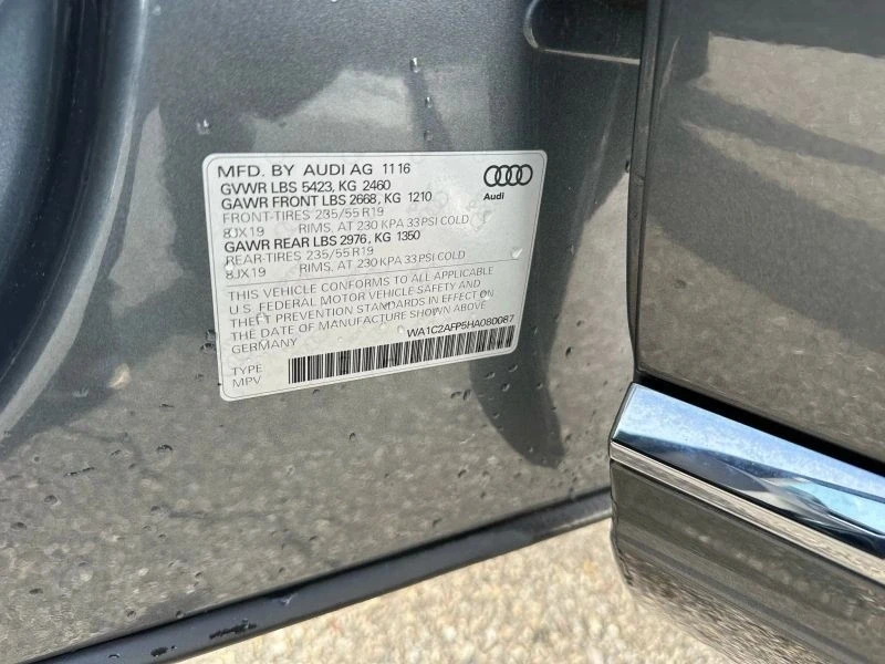 2017 Audi 8R Q5 - Image 10 of 12
