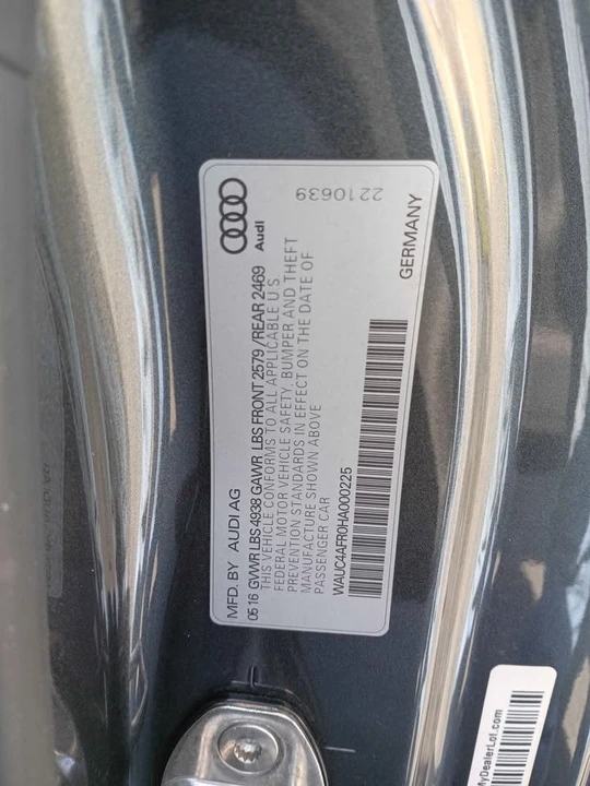 2017 Audi B9 S5 - Image 14 of 14