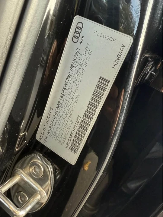 2017 Audi 8V A3 - Image 9 of 9
