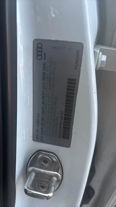 2017 Audi 8V A3 - Image 12 of 12