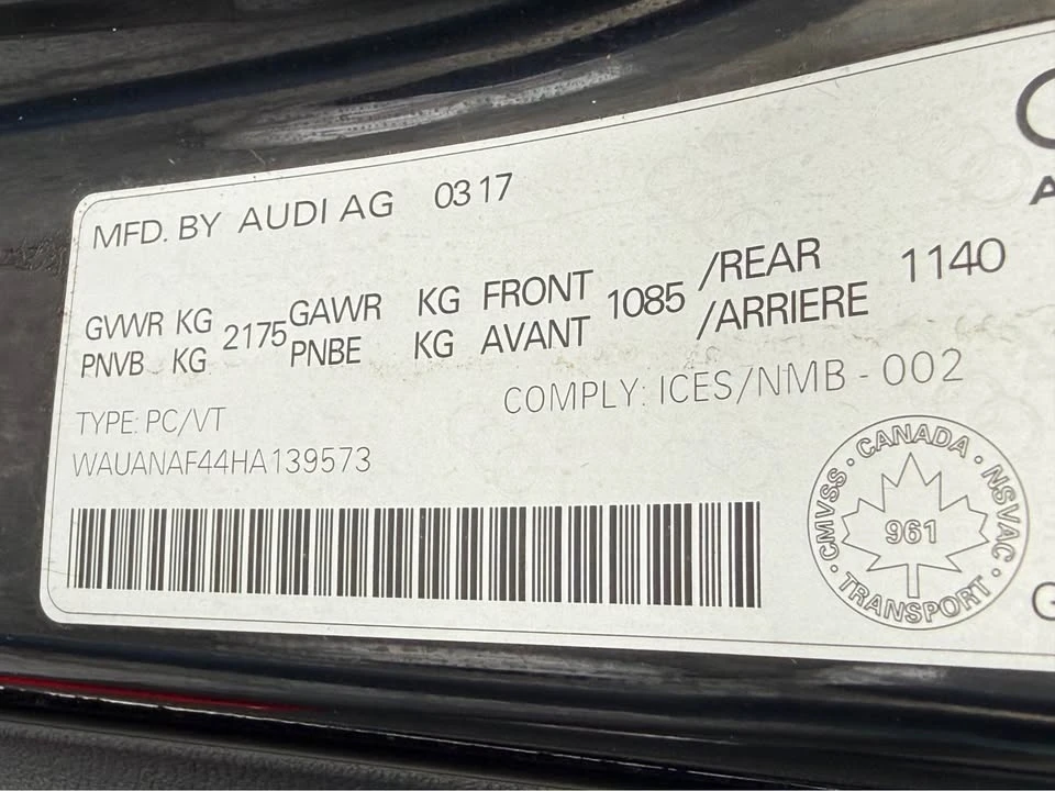2017 Audi B9 A4 - Image 16 of 16