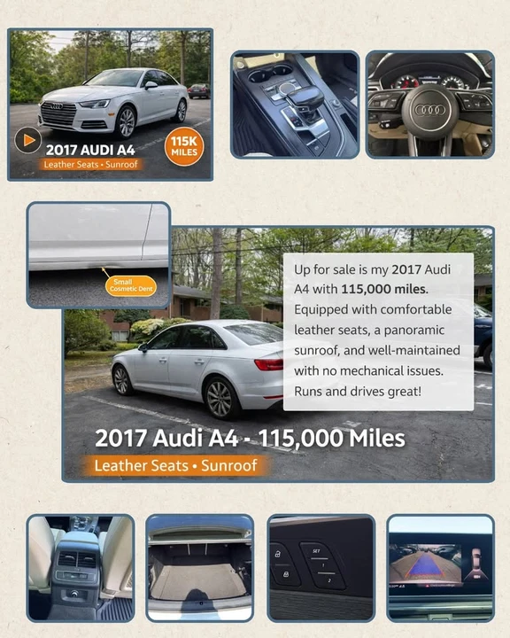 2017 Audi B9 A4 - Image 2 of 11