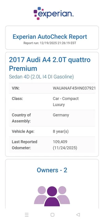 2017 Audi B9 A4 - Image 12 of 16