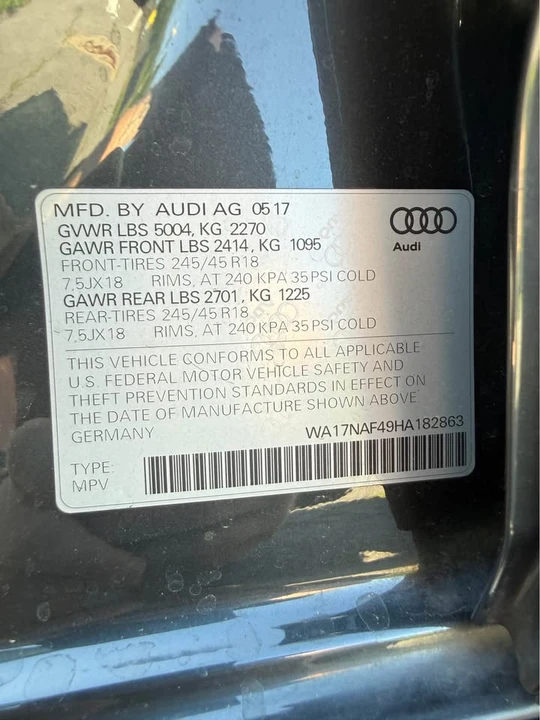 2017 Audi Allroad - Image 19 of 19