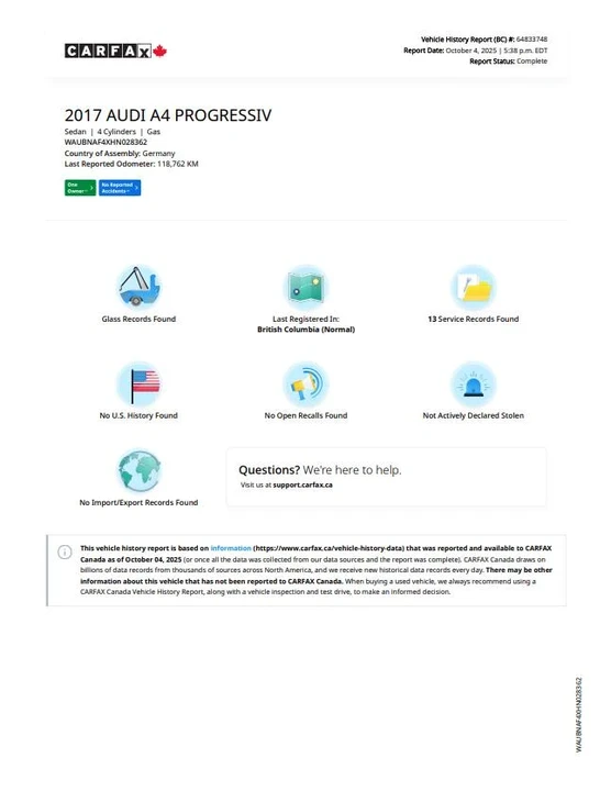 2017 Audi B9 A4 - Image 17 of 17