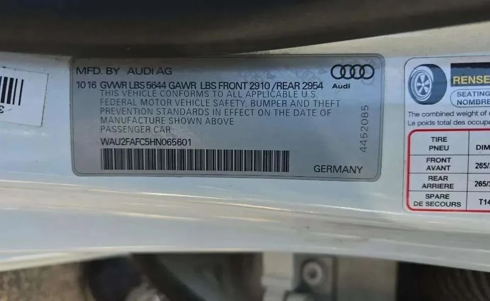 2017 Audi C7 S7 - Image 20 of 20