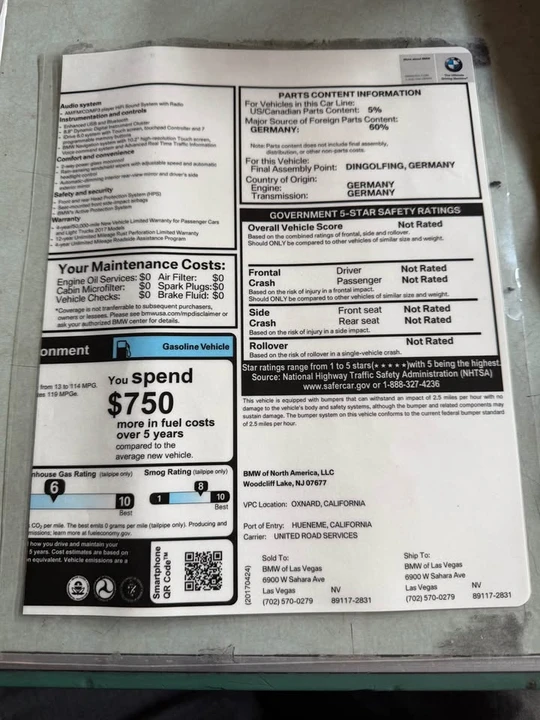 2017 BMW G30 5 Series Sedan - Image 11 of 11