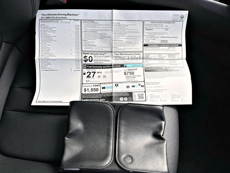 2017 BMW G30 5 Series Sedan - Image 13 of 17