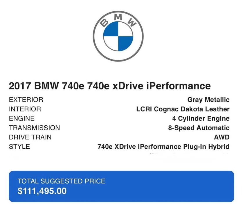 2017 BMW G11/G12 7 Series - Image 15 of 20