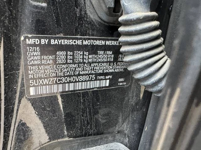 2017 BMW F25 X3 - Image 13 of 24