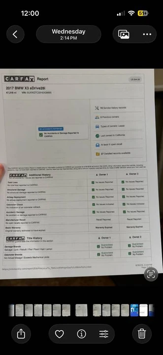 2017 BMW F25 X3 - Image 14 of 15