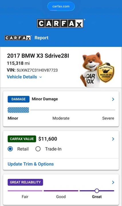 2017 BMW F25 X3 - Image 9 of 11