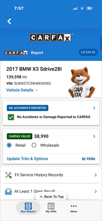 2017 BMW F25 X3 - Image 14 of 14