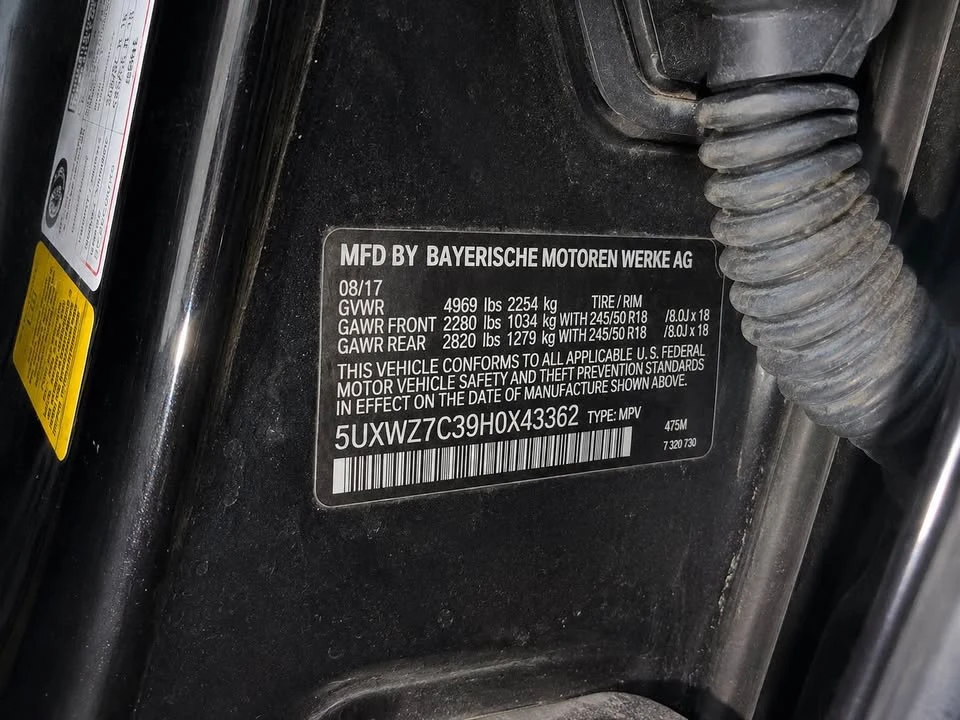 2017 BMW F25 X3 - Image 14 of 14