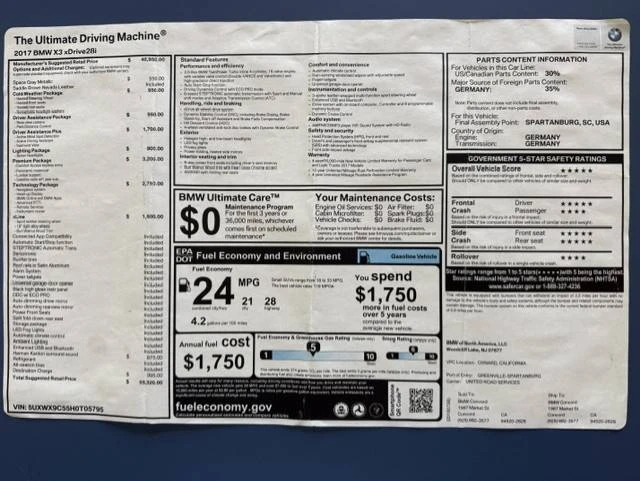 2017 BMW F25 X3 - Image 13 of 13