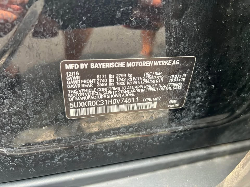 2017 BMW F15 X5 - Image 20 of 20