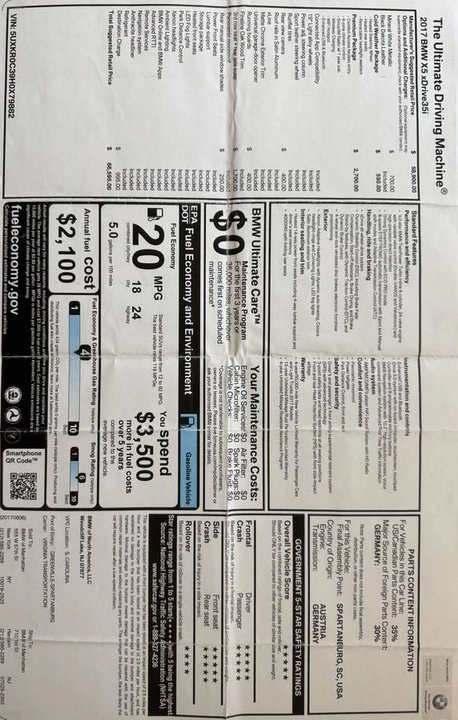 2017 BMW F15 X5 - Image 23 of 24