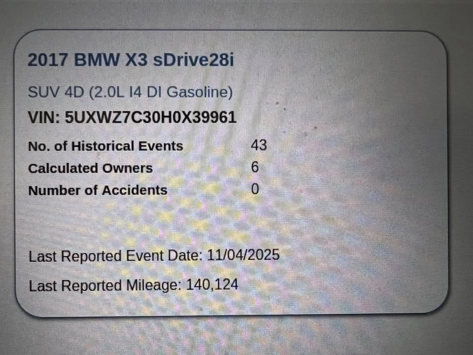 2017 BMW F25 X3 - Image 20 of 20