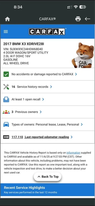 2017 BMW F25 X3 - Image 19 of 19