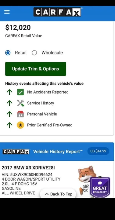 2017 BMW F25 X3 - Image 2 of 10
