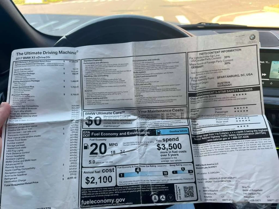 2017 BMW F15 X5 - Image 20 of 20
