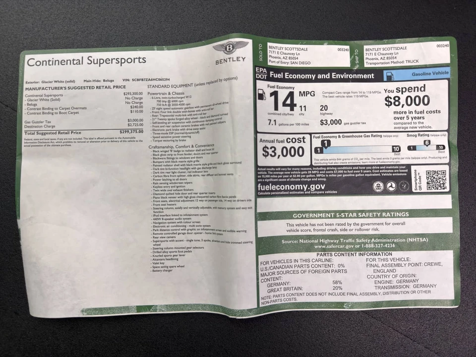 2017 Bentley Continental GT Supersports 2nd Gen - Image 22 of 24