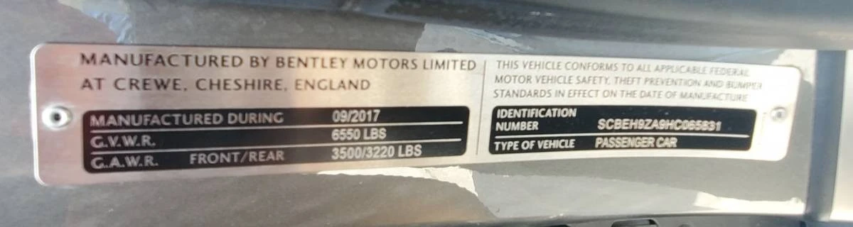 2017 Bentley Continental - Image 15 of 17