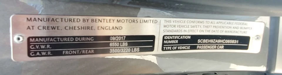 2017 Bentley Continental - Image 16 of 18