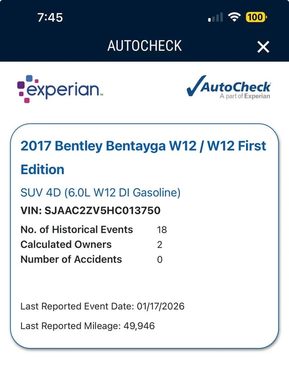 2017 Bentley Bentayga - Image 11 of 11