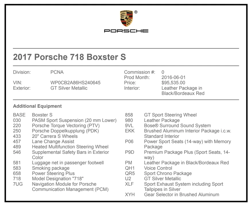 2017 Porsche 718 Boxster S - Image 2 of 31