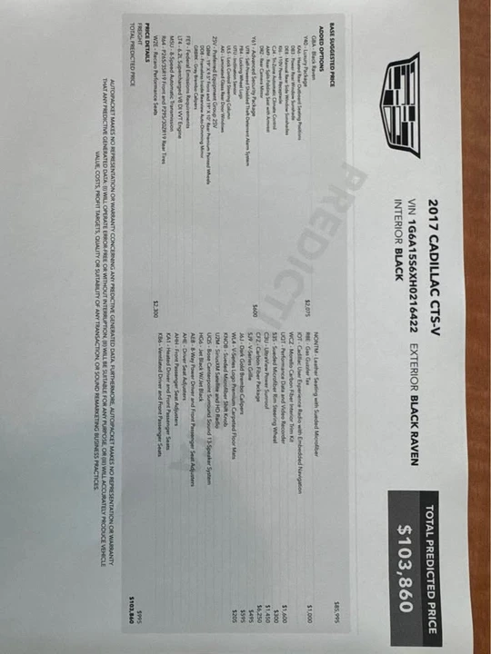 2017 Cadillac CTS-V 3rd Gen - Image 12 of 12