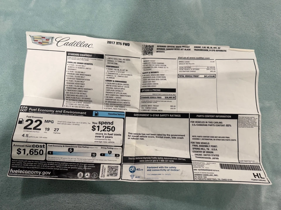 2017 Cadillac XT5 - Image 7 of 15