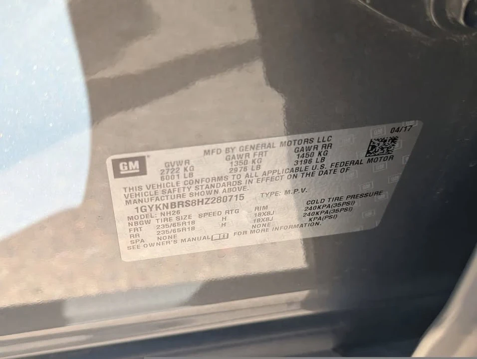 2017 Cadillac XT5 - Image 9 of 10