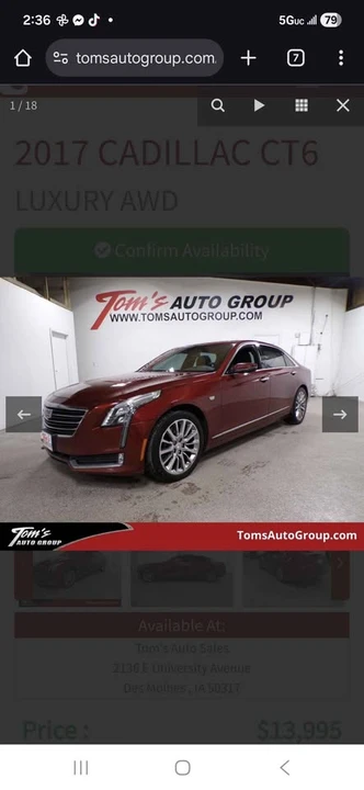 2017 Cadillac CT6 - Image 8 of 18