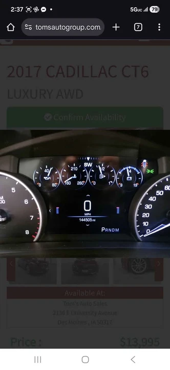 2017 Cadillac CT6 - Image 12 of 18
