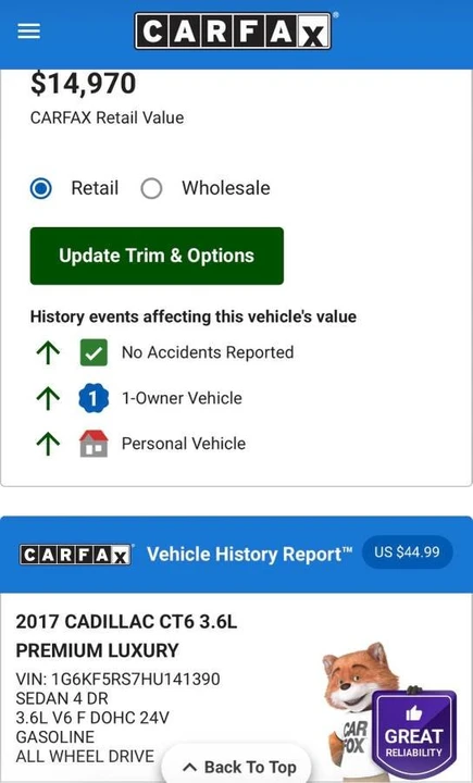 2017 Cadillac CT6 - Image 12 of 12