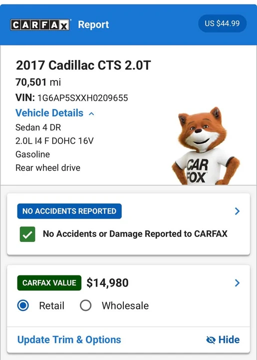 2017 Cadillac CTS 3rd Gen - Image 19 of 20