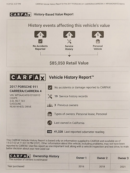 2017 Porsche 991 Carrera - Image 18 of 23