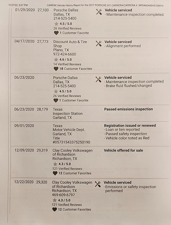 2017 Porsche 991 Carrera - Image 22 of 23