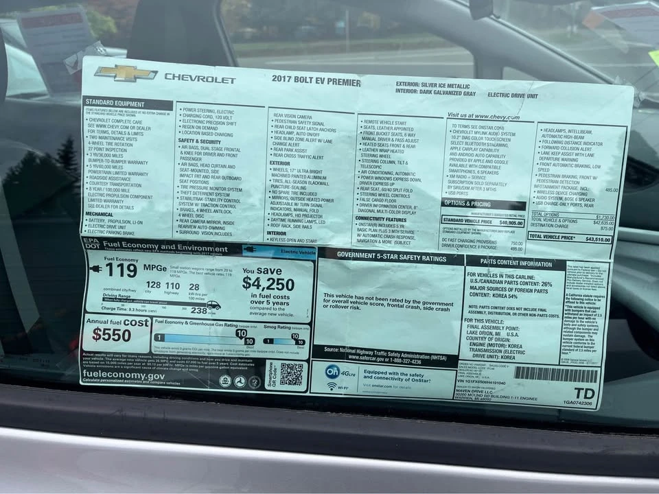 2017 Chevrolet Volt - Image 4 of 5