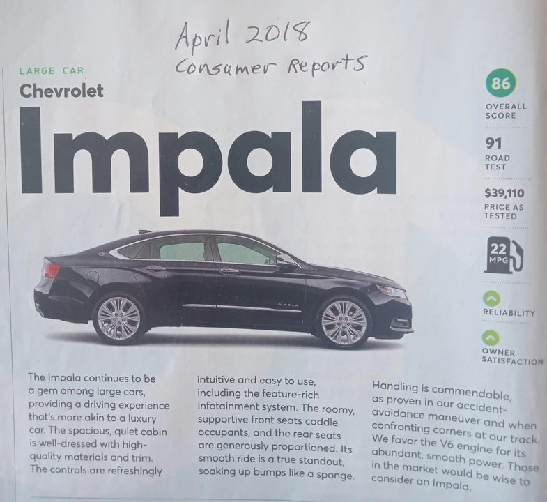2017 Chevrolet Impala 10th Gen - Image 7 of 8