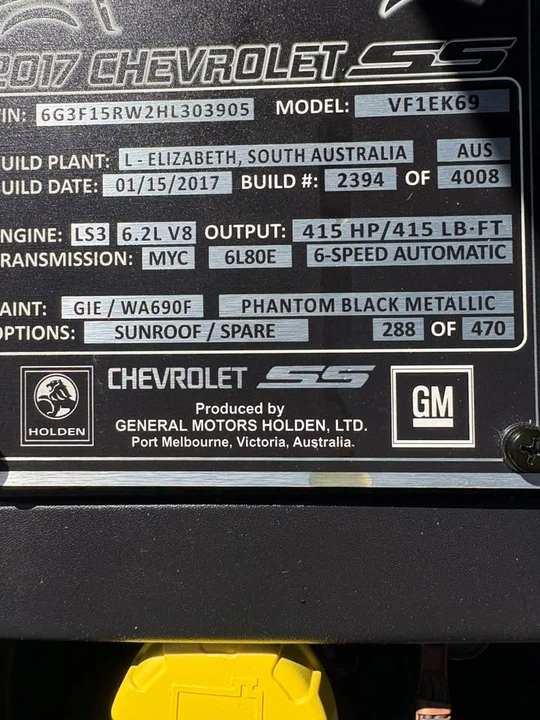 2017 Chevrolet SS - Image 3 of 16