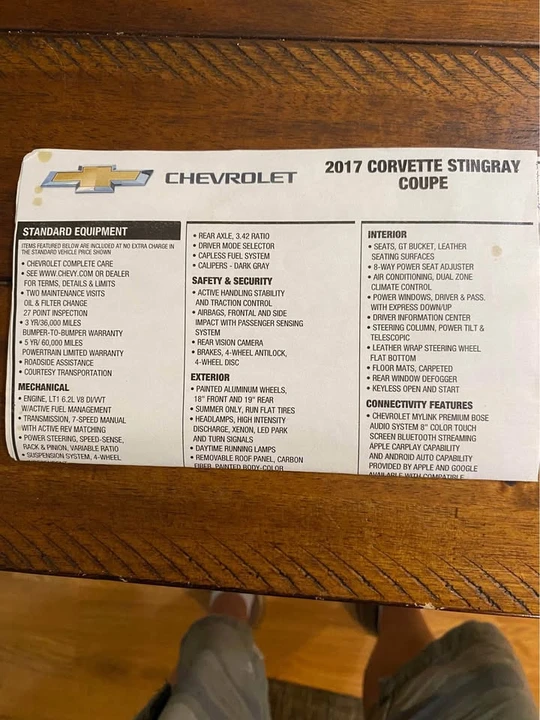 2017 Chevrolet Corvette C7 - Image 13 of 13